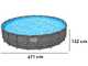 Bestway APX 365 561JZ - &Oslash;671x132 cm - Piscine ronde pour 16-20 personnes