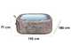 Bestway Lay-Z-Spa Roma AirJet 6001K - 180x180x71 cm - Spa gonflable pour 5-6 personnes