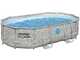Bestway Steel Pro Max Splashview 56946 - 488x305x107 cm - Piscine ovale pour 7-8 personnes