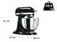 KitchenAid Artisan 5KSM125-EOB Noir Onyx - Batteur m&eacute;langeur plan&eacute;taire &agrave; t&ecirc;te relevable