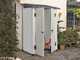 Garofalo Urban 100 - Abri de jardin - Avec porte &agrave; double battant - 122,5 x 82,5 x 201 cm