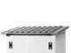 Garofalo Urban 100 - Abri de jardin - Avec porte &agrave; double battant - 122,5 x 82,5 x 201 cm
