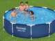 Bestway Steel Pro 56677 - &Oslash;305x76 cm - Piscine ronde pour 3-4 personnes