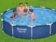 Bestway Steel Pro 56706 - &Oslash;366x76 cm -Piscine ronde pour 5-6 personnes