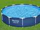 Bestway Steel Pro 56706 - &Oslash;366x76 cm -Piscine ronde pour 5-6 personnes