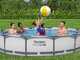 Bestway Steel Pro Max 56416 - &Oslash;366x76 cm - Piscine ronde pour 5-6 personnes