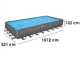 Bestway APX 365 561KJ - 956x488x132 cm - Piscine hors-sol pour 21-25 personnes