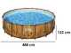 Bestway Steel Pro Max Splashview 56725 - &Oslash;488x122 cm - Piscine ronde pour 9-10 personnes