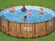 Bestway Steel Pro Max Splashview 56725 - &Oslash;488x122 cm - Piscine ronde pour 9-10 personnes