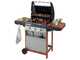 Campingaz 3 Series Woody LX - Barbecue &agrave; gaz - Tablettes lat&eacute;rales pliantes