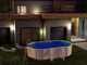 Piscine Gre Fidji Ovale 500x300x120cm - Piscine hors-sol en acier - Filtre Aqualoon