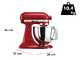 KitchenAid Artisan 5KSM125-EER Rouge Imp&eacute;rial - Batteur m&eacute;langeur plan&eacute;taire avec t&ecirc;te relevable
