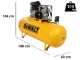 DeWalt DXCMB75T500HFE - Compresseur d'air &eacute;lectrique triphas&eacute; par courroie - Moteur 7,5 CV &ndash; 500 L