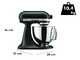 KitchenAid Artisan 5KSM125-EBM Noir mat - Batteur m&eacute;langeur plan&eacute;taire avec t&ecirc;te relevable