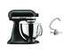 KitchenAid Artisan 5KSM125 Noir mat - Batteur m&eacute;langeur plan&eacute;taire avec t&ecirc;te relevable