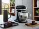 KitchenAid Artisan 5KSM125 Noir mat - Batteur m&eacute;langeur plan&eacute;taire avec t&ecirc;te relevable