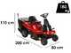 GeoTech-Pro GT-MR 76 - Tracteur tondeuse - Moteur 432 cm3