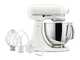KitchenAid Artisan 5KSM125-EPL Porcelain White - Batteur m&eacute;langeur plan&eacute;taire avec t&ecirc;te relevable