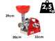 &Eacute;p&eacute;pineuse Palumbo Pavi SKUIZZI avec moteur &eacute;lectrique 600 W 220 V