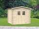 Alce Hobby 248x198 - Abri de jardin en bois - Avec fen&ecirc;tres et porte &agrave; double battant - 248 x 198 x 217 cm