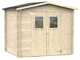 Alce Hobby 248x198 - Abri de jardin en bois - Avec fen&ecirc;tres et porte &agrave; double battant - 248 x 198 x 217 cm