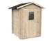 Alce Hobby 146x146 - Abri de jardin en bois - Avec fen&ecirc;tre &agrave; l'avant - 146x146x204 cm