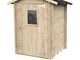 Alce Hobby 146x146 - Abri de jardin en bois - Avec fen&ecirc;tre &agrave; l'avant - 146x146x204 cm