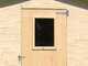 Alce Regis 198x198 - Abri de jardin en bois - Avec fen&ecirc;tre frontale - 198x198x216 cm
