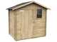 Alce Livia 198x130 - Abri de jardin en bois - Avec fen&ecirc;tre frontale - 198x130x205 cm