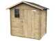 Alce Livia 198x130 - Abri de jardin en bois - Avec fen&ecirc;tre frontale - 198x130x205 cm
