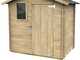 Alce Livia 198x130 - Abri de jardin en bois - Avec fen&ecirc;tre frontale - 198x130x205 cm