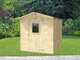 Alce Vaniglia 200x207  - Abri de jardin en bois - Avec fen&ecirc;tre frontale - 200 x 207 x 214 cm