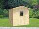 Alce Vaniglia 200x207  - Abri de jardin en bois - Avec fen&ecirc;tre frontale - 200 x 207 x 214 cm