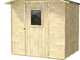 Alce Vaniglia 200x207  - Abri de jardin en bois - Avec fen&ecirc;tre frontale - 200 x 207 x 214 cm