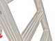 Escabeau double en aluminium 1031, 2x5 marches, 1,20 m