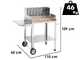 Ompagrill BetSteel 56690/X - Barbecue &agrave; bois et charbon