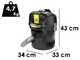 Karcher AD 2 Battery - Aspirateur multifonction - F&ucirc;t en m&eacute;tal 14 L - 18V/ 5,0 Ah