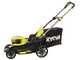 Ryobi RY18LMX46A-0 - Tondeuse &agrave; gazon &agrave; batterie 36 V - Largeur de coupe 46 cm - SANS BATTERIES NI CHARGEUR