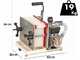 Enotecnica Pillan FC8 - Filtre &agrave; vin professionnel pour 8 cartons 20x20 cm - Ch&acirc;ssis INOX et pompe NOVAX