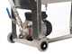 Enotecnica Pillan F10 - Filtre &agrave; plaques pour vin sur chariot - Ch&acirc;ssis INOX et pompe NOVAX