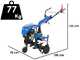 EuroMech YET 280 - Motobineuse thermique - 7 CV - Yagmur R210