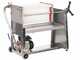 Enotecnica Pillan F20 - Filtre &agrave; plaques pour vin sur chariot - Ch&acirc;ssis en acier INOX et pompe NOVAX