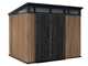 Keter Signature Venetian 9x7 - Abri de jardin - Avec porte &agrave; double battant - 277x218x226 cm