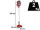 DCG BS5070 - Balai &eacute;lectrique rechargeable sans fil - Batterie au lithium 22,2 V