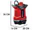 Einhell GE-DP 18/25 Li - Pompe d'&eacute;vacuation pour eaux charg&eacute;es - 18V 5.2Ah et chargeur