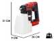 Einhell GE-WS 18/10 Li - Atomiseur portable &agrave; batterie - Batterie de 18V 4Ah