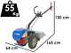 EuroMech BLITZ 50 - Motoculteur &agrave; essence - Honda GX200 - 6,5 CV