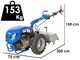 EuroMech BLITZ 80 - Motoculteur &agrave; essence - Yagmur R390 - 13 CV