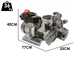 Kit motopompe &eacute;lectrique de pulv&eacute;risation avec chariot - Comet MTP P40/20 TRF90 HP3 BA SCAT EL - Pour produits chimiques et acides