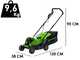 Greenworks GD24LM33 - Tondeuse &agrave; gazon &agrave; batterie - 24 V/8 Ah - Largeur de coupe 33 cm
